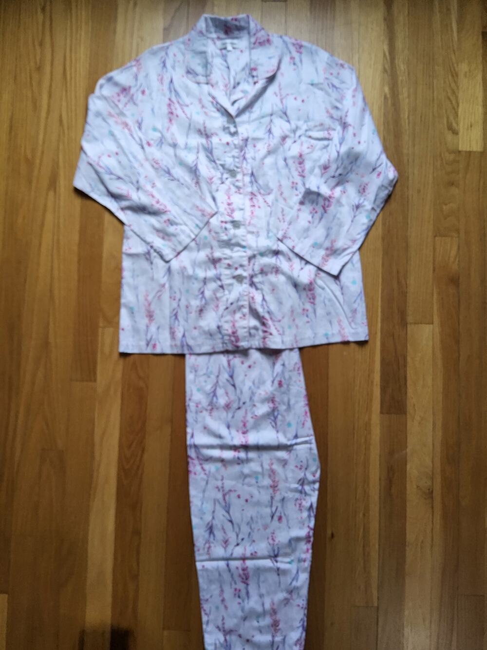 Mila Schon Pajama Set Womens Floral Botanical Japanese Luxury Sleepwear